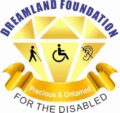 A golden diamond, consisting of pictures of deaf, blind, and mobility-impaired